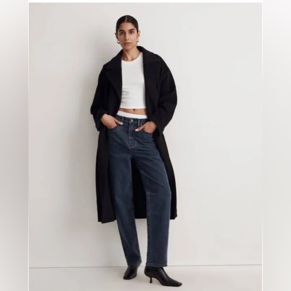 NWOT- Madewell The Dadjean In Charcoal Indigo Wash
